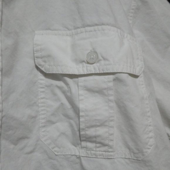 CALVIN KLEIN JEANS | xl extra large | White Short Sleeve Casual Shirt | GUC - Picture 7 of 15